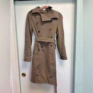 BCBGMaxAzria Tan Trench Coat Timeless Style
